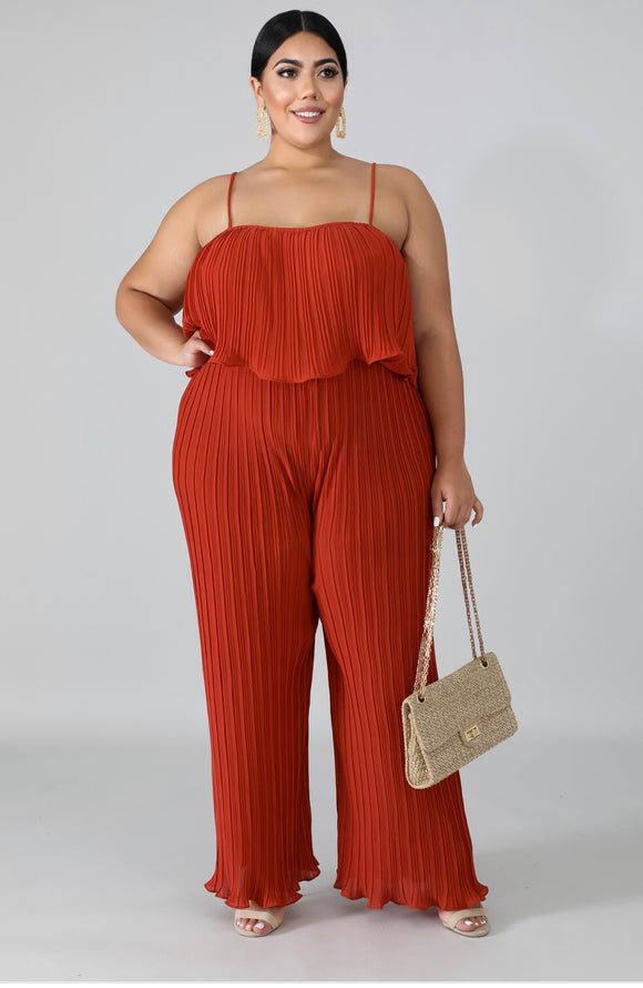 Pleated Chiffon PS Jumpsuit