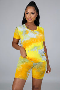 Tie Dye Set Yellow