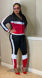 Color Block Hoodie Set