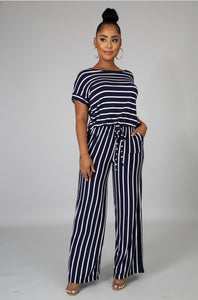 Stripe Jumpsuit