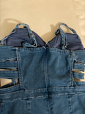 Bustier Denim Jumpsuit