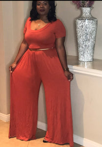 Jersey Flare Jumpsuit